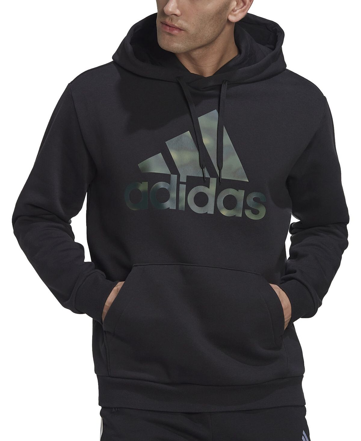 

Мужская толстовка свободного кроя с камуфляжным принтом и логотипом adidas, мульти