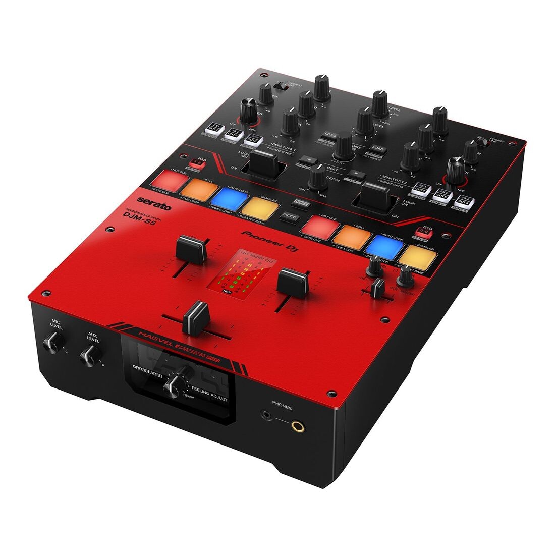 

Микшер Pioneer DJM-S5 Scratch-Style 2-канальный диджейский, красный