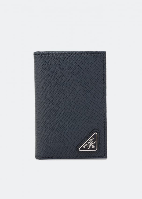 

Картхолдер PRADA Saffiano leather card holder, синий