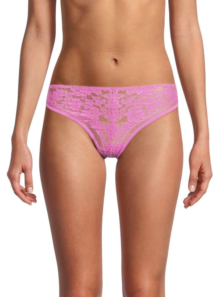 

Прозрачные кружевные трусики бикини Wolford, цвет Orchid