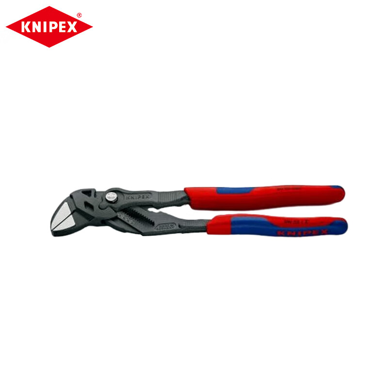 KNIPEX двухцветные плоскогубцы с ручкой, гаечный ключ, 250 мм, черненые плоскогубцы, зажим для корпуса, фиксированный изгиб, аппаратный инструмент 86 02 250