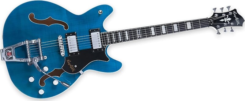 

Электрогитара Hagstrom TREVIDLX-CLS Tremar Viking Deluxe Electric Guitar Cloudy Seas