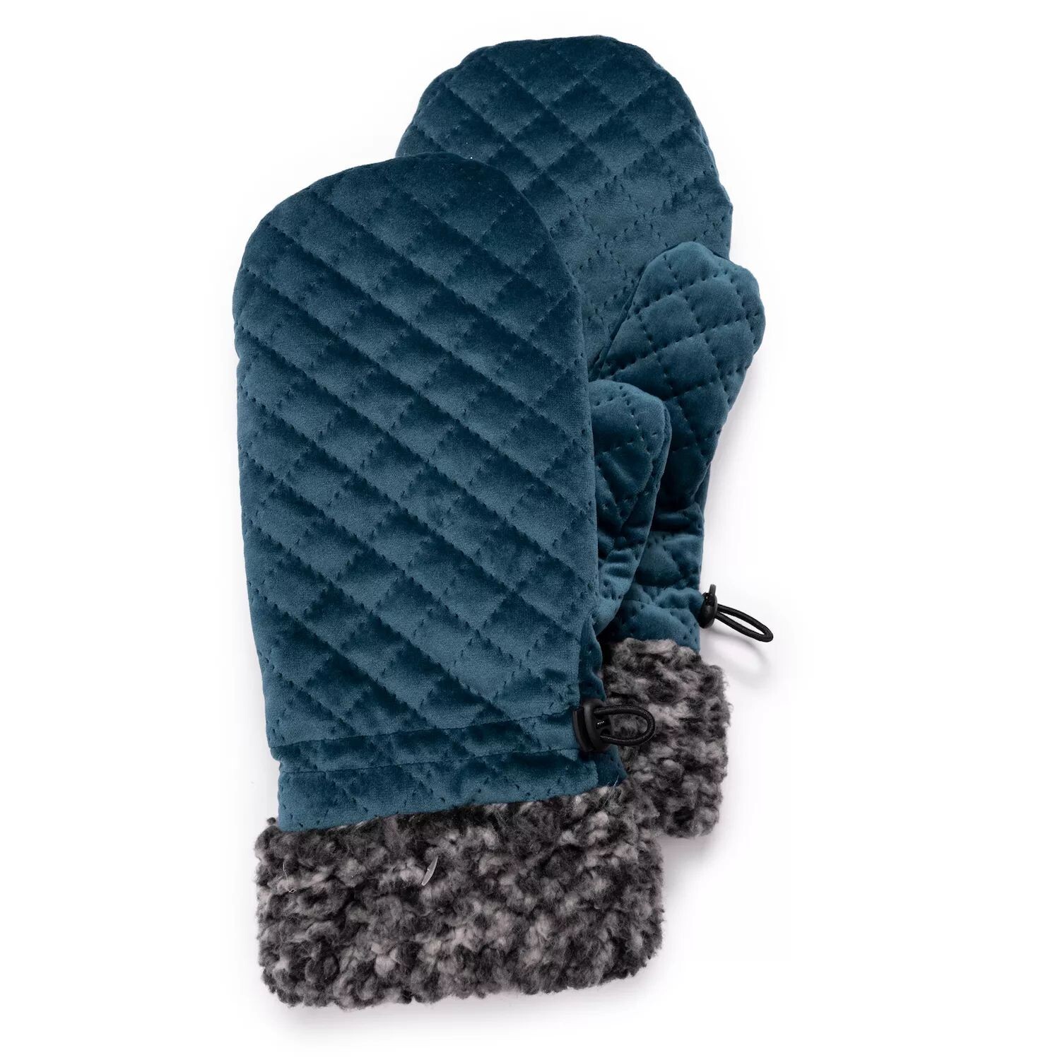 

Женские стеганые флисовые варежки с высоким ворсом MUK LUKS MUK LUKS, голубой
