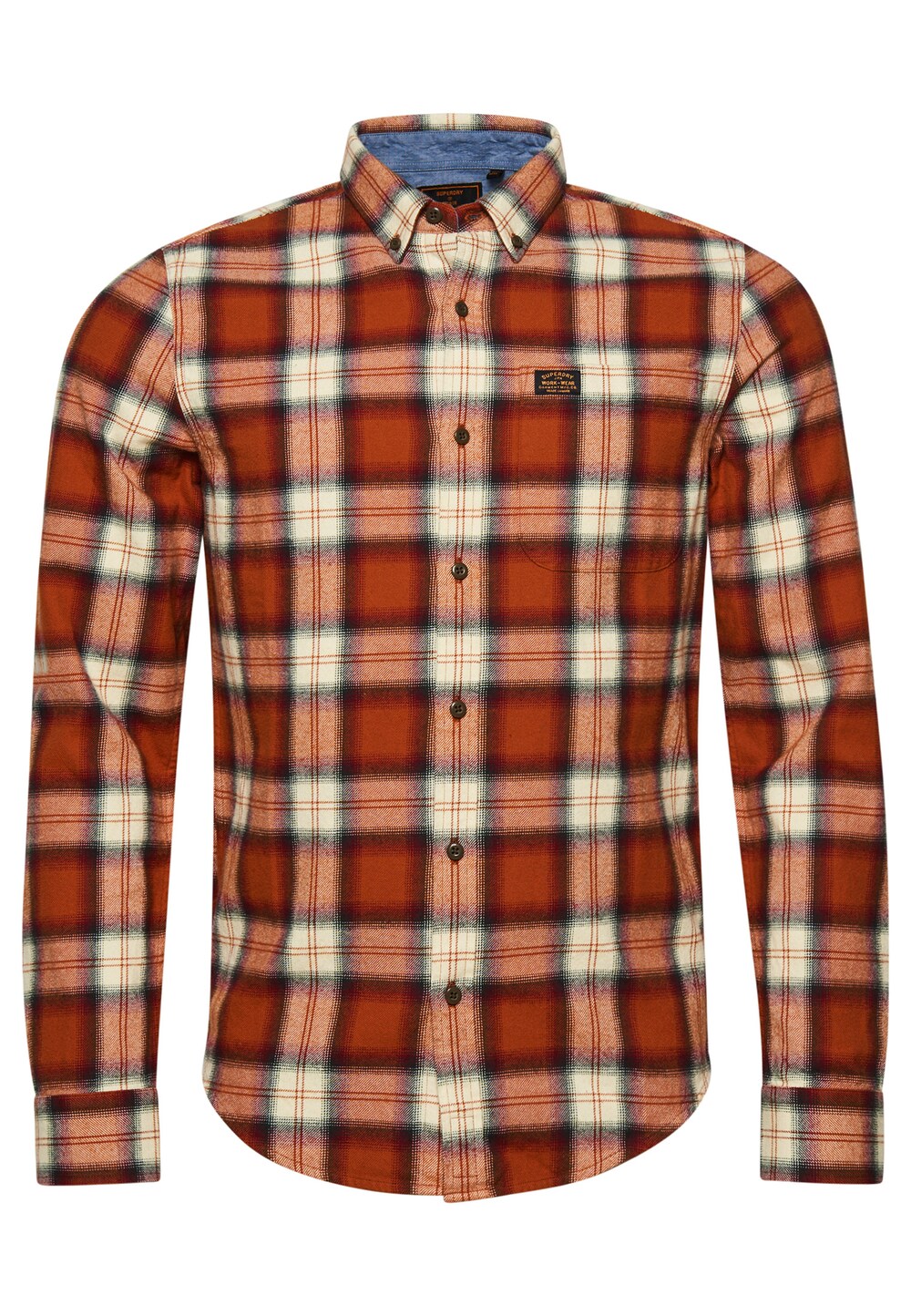 Рубашка на пуговицах стандартного кроя Superdry Vintage Lumberjack, апельсин/лобстер лобстер