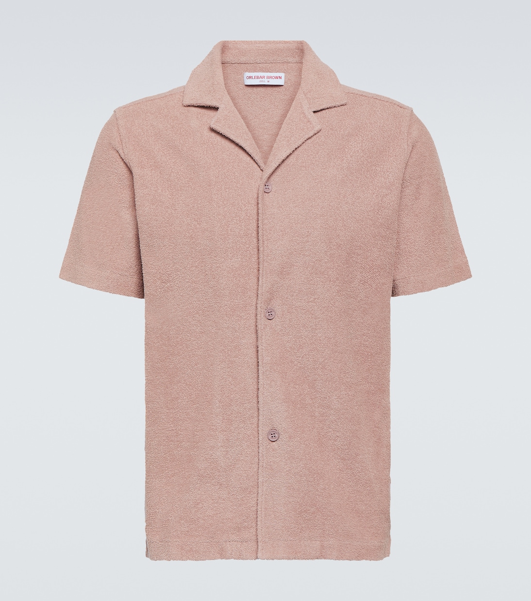 цена Рубашка для боулинга howell из хлопковой махры Orlebar Brown, розовый