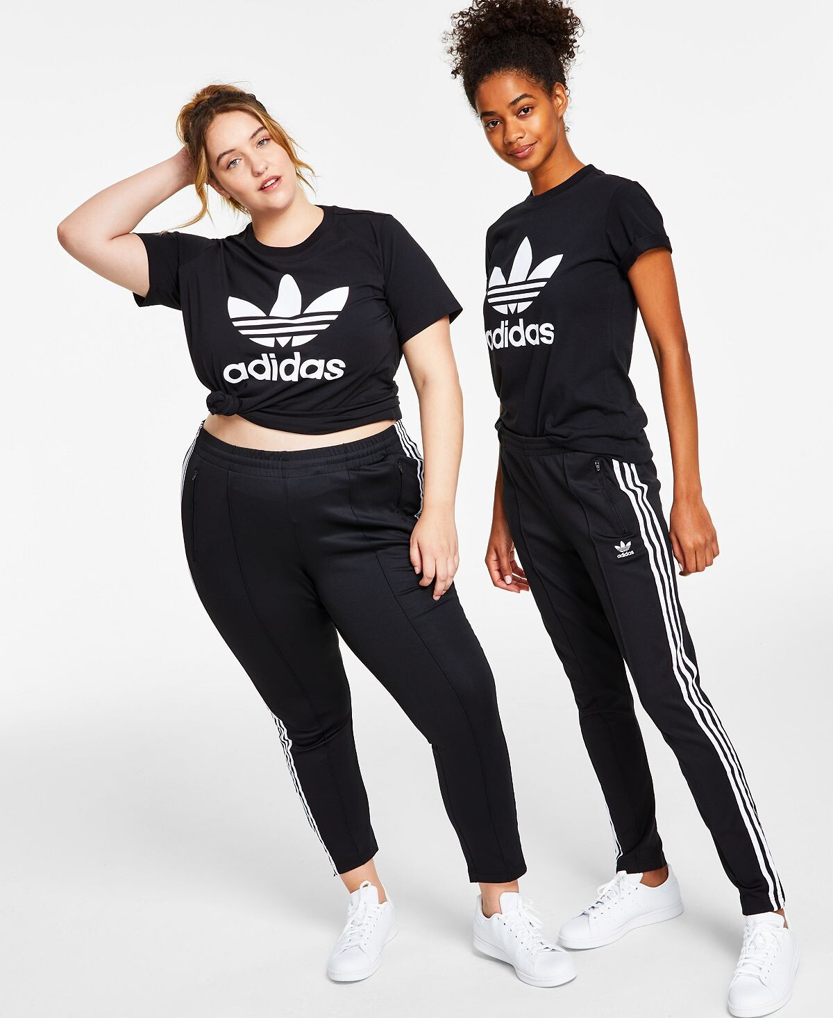 

Женские спортивные брюки superstar full length primeblue, xs-4x adidas, черно-белый, Черный