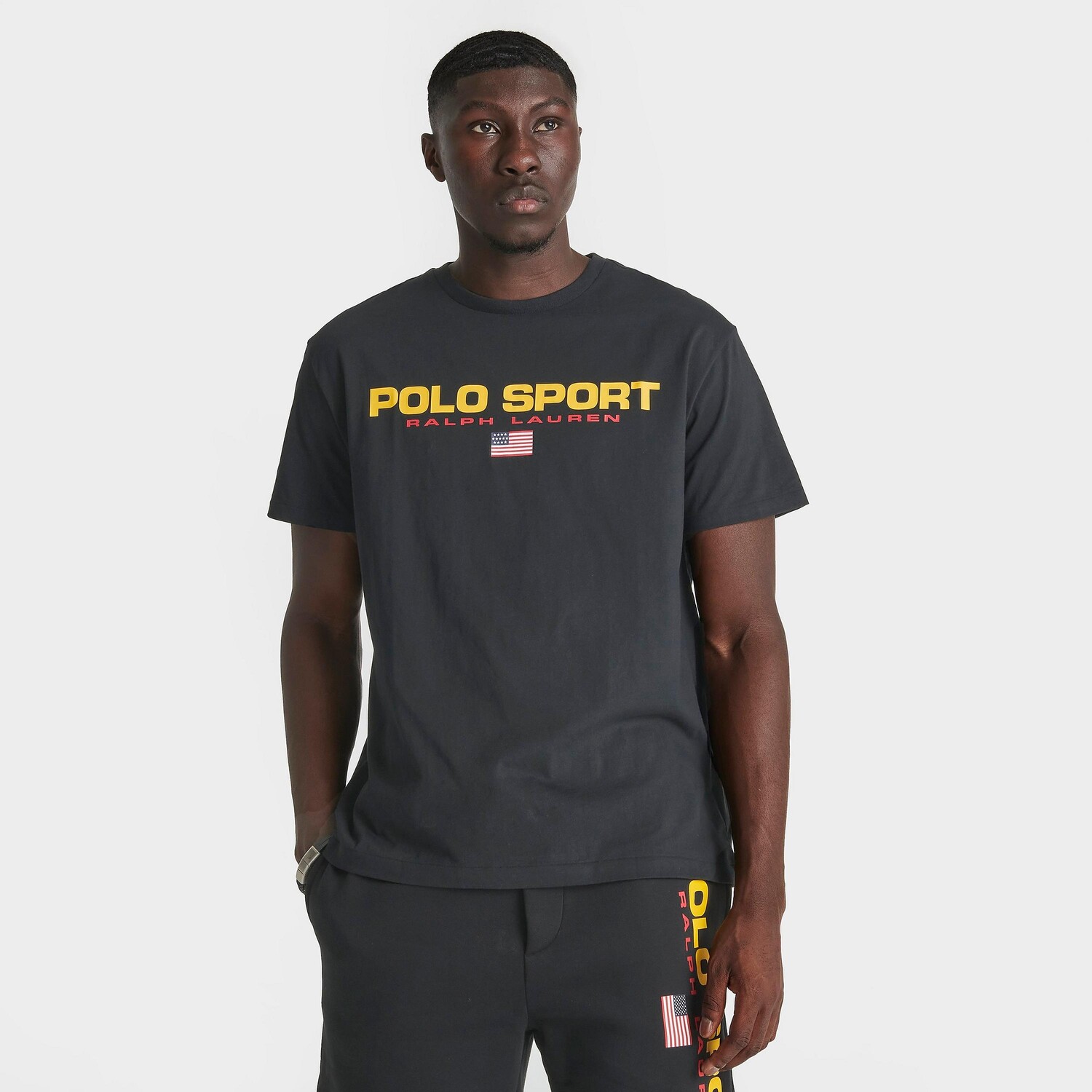 

Мужская футболка Polo Ralph Lauren Polo Sport с графическим принтом и короткими рукавами, черный