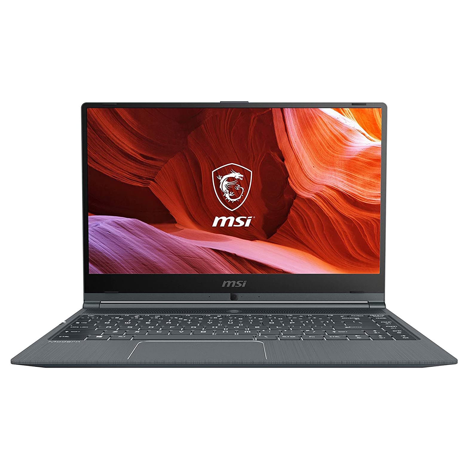 Ноутбук MSI Modern 14 A10M, 14'', 8 ГБ/512 ГБ, i5-10210U, Intel UHD, серый, английская клавиатура - фото