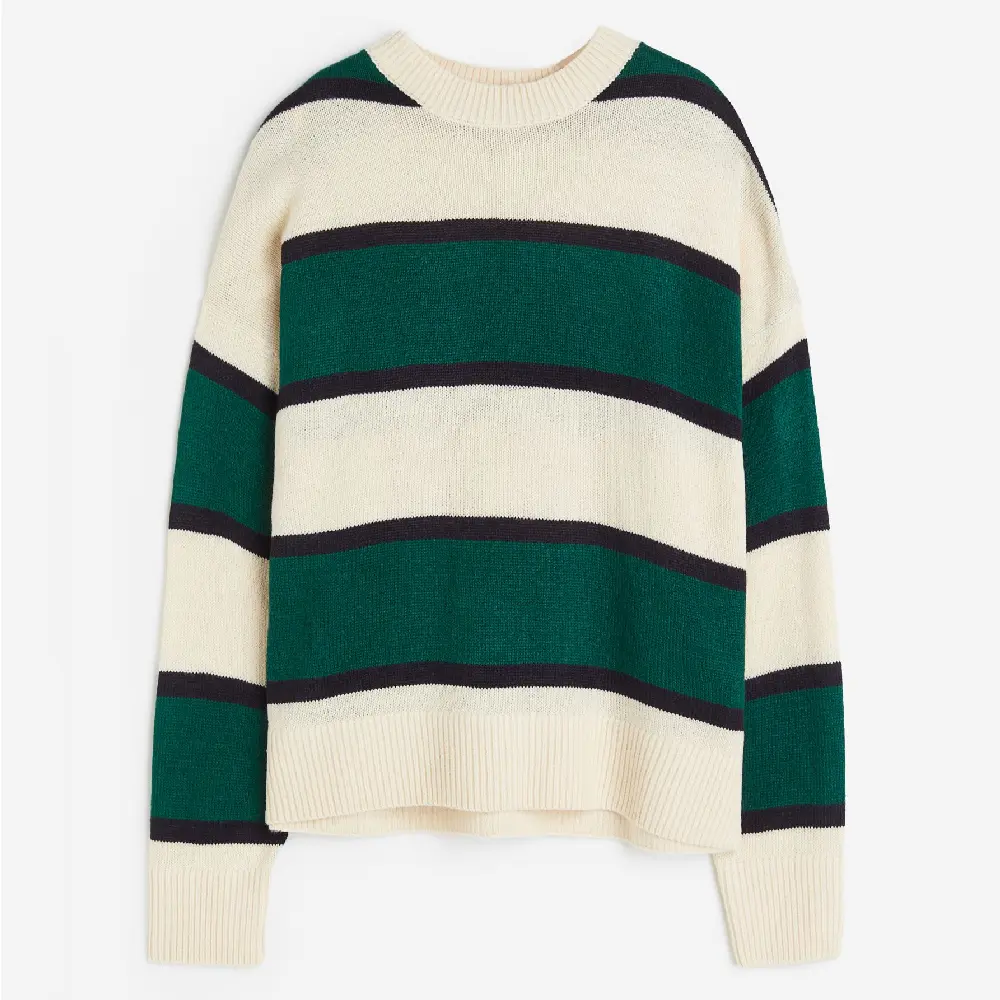 

Свитер H&M Jacquard-knit, темно-зеленый