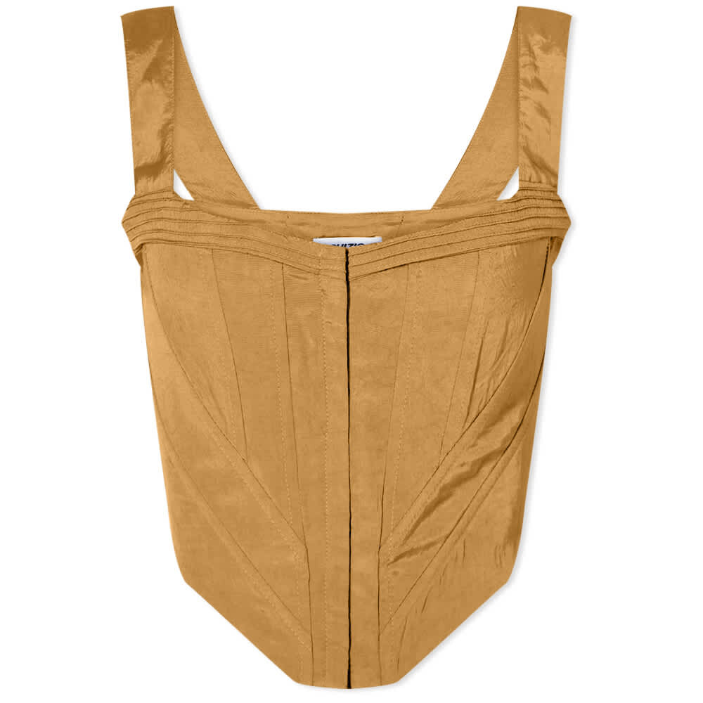 

Футболка Danielle Guizio Taffeta Corset, Коричневый