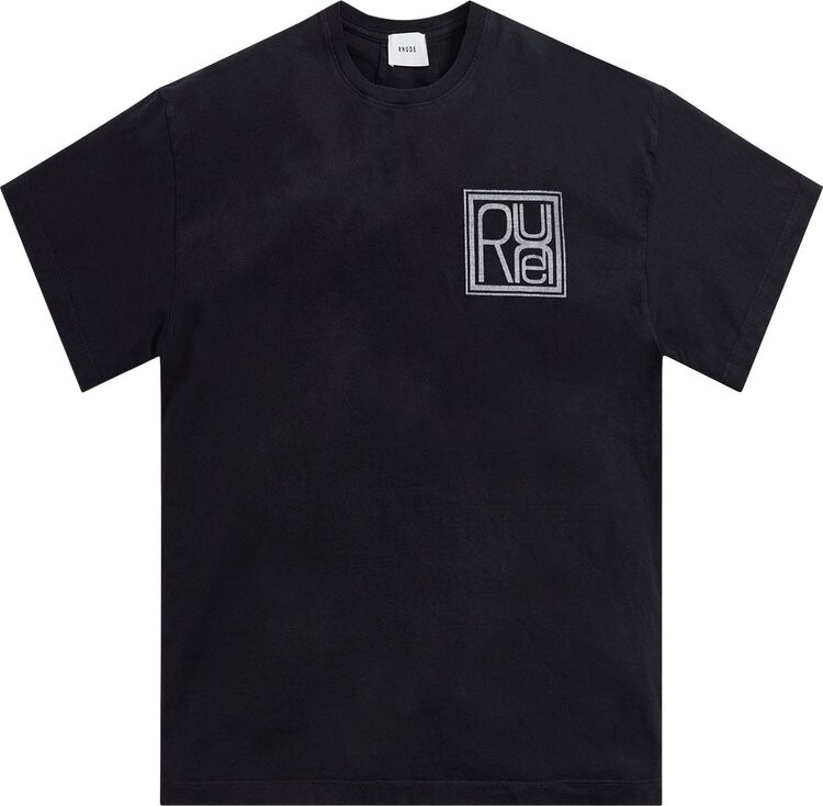 

Футболка Rhude Square Logo Tee 'Vintage Black', черный