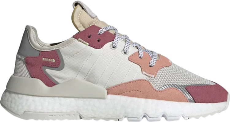 Adidas nite jogger cheap white trace pink