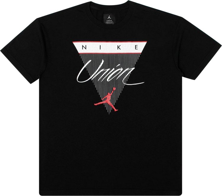 

Футболка Air Jordan x Union NRG Vault Flight Triangle Tee 'Black', черный