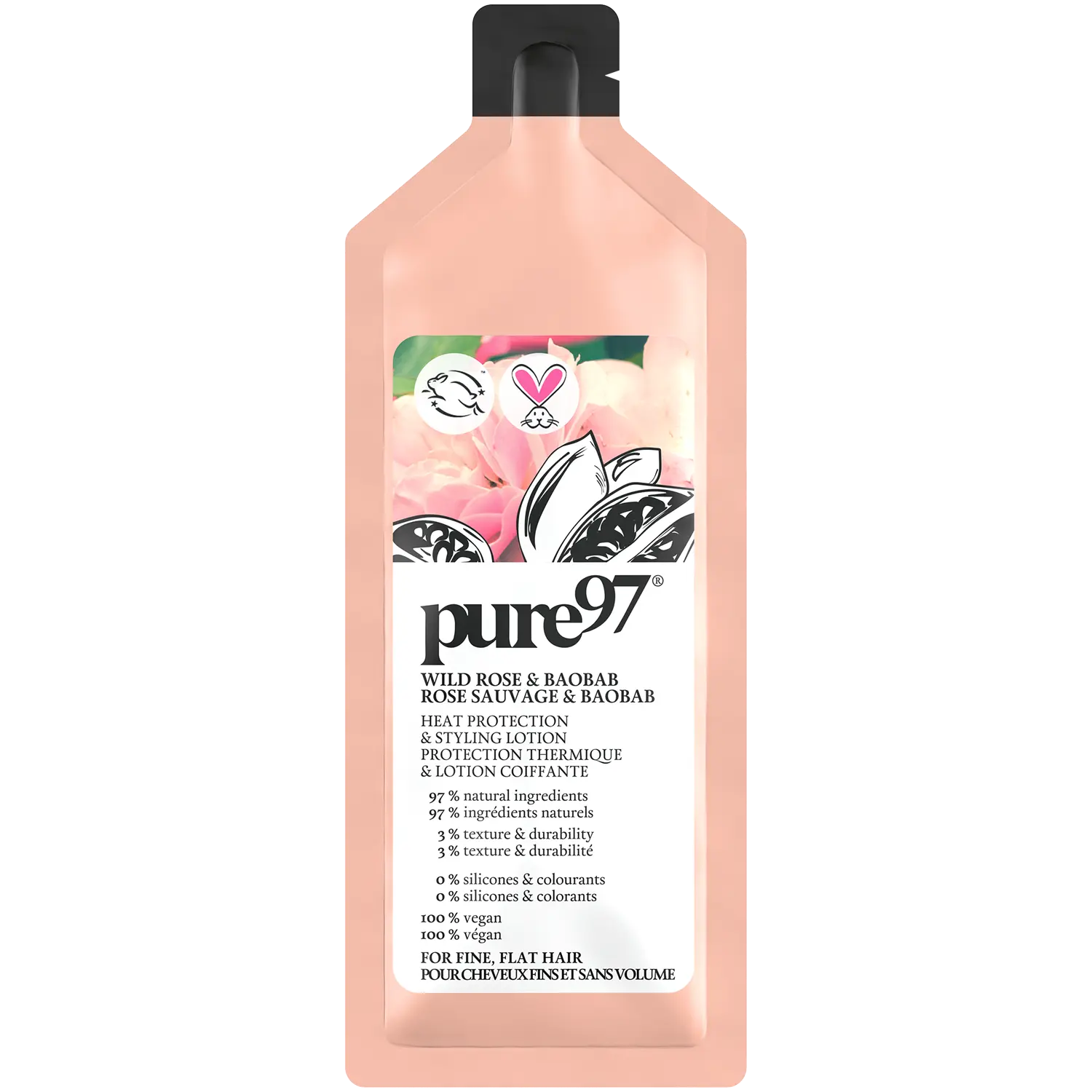 

Pure97 Wild Rose & Baobab бальзам для защиты и укладки волос, 12 мл
