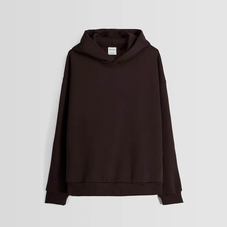 

Толстовка Bershka Boxy Fit, коричневый