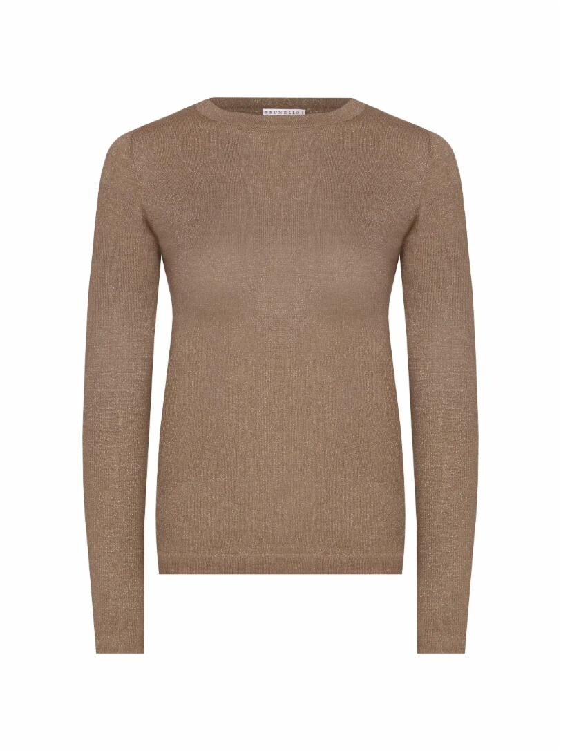 

Джемпер с люрексом Brunello Cucinelli, Коричневый