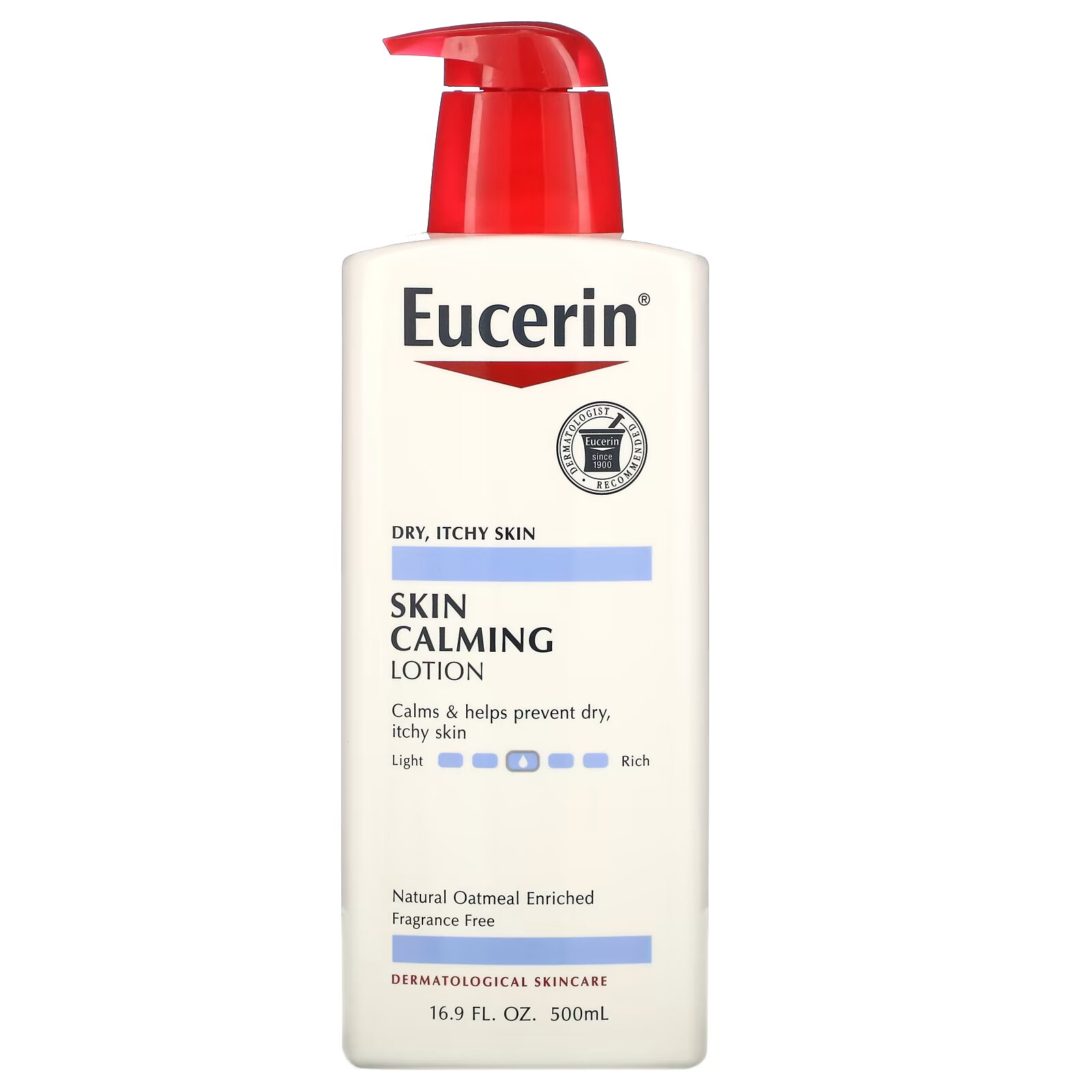 eucerin успокаивающий лосьон для кожи без отдушек 500 мл 16 9 жидк унций Eucerin, Успокаивающий лосьон для кожи, без отдушек, 500 мл (16,9 жидк. унций)