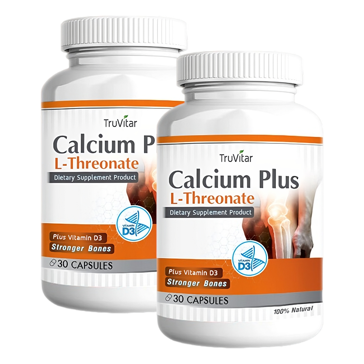 цена Пищевая добавка TruVitar Calcium Plus L-Threonate, 60 капсул