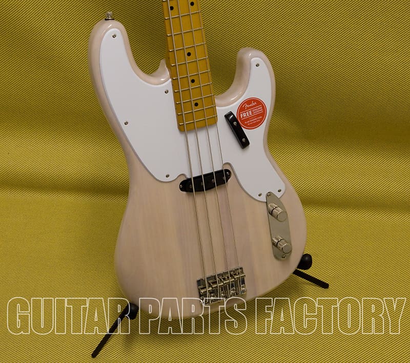 037-4500-501 Бас-гитара Squier Classic Vibe Precision '50s White Blonde 037-4500-501 Squier Classic Vibe Precision '50s Bass Guitar White Blonde цена и фото