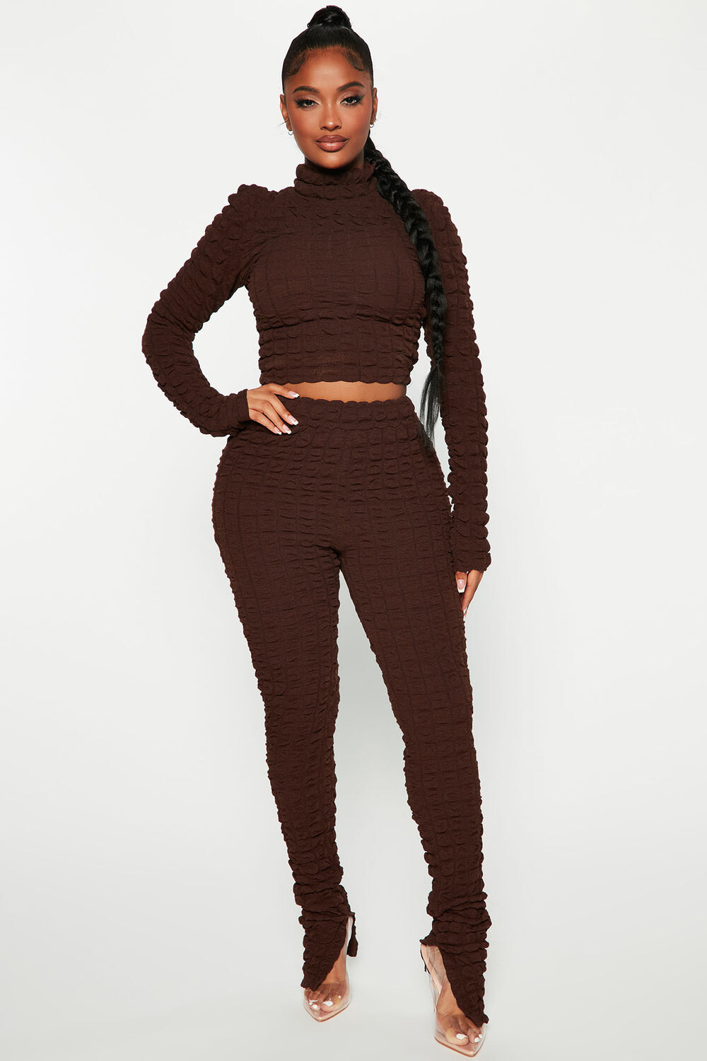 

Леггинсы Fashion Nova LX7416BFN, коричневый