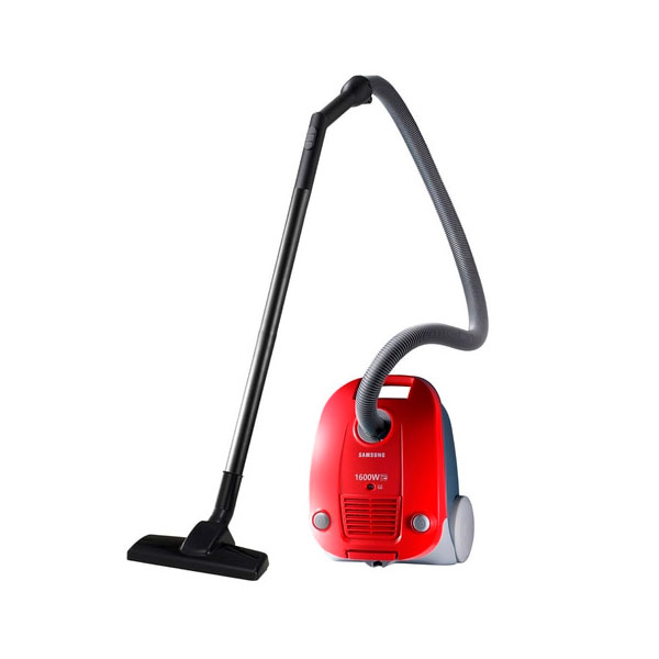 Пылесос Samsung Dry Vacuum Cleaner 1600W SC4130R, красный-серый пылесос bosch vaccum 2200w bgls4822gb с мешком оранжевый
