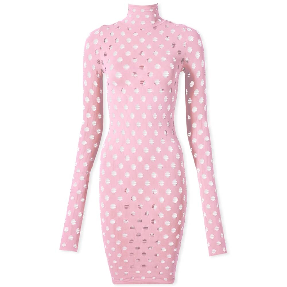 

Платье Maisie Wilen Perforated Turtleneck Mini Dress