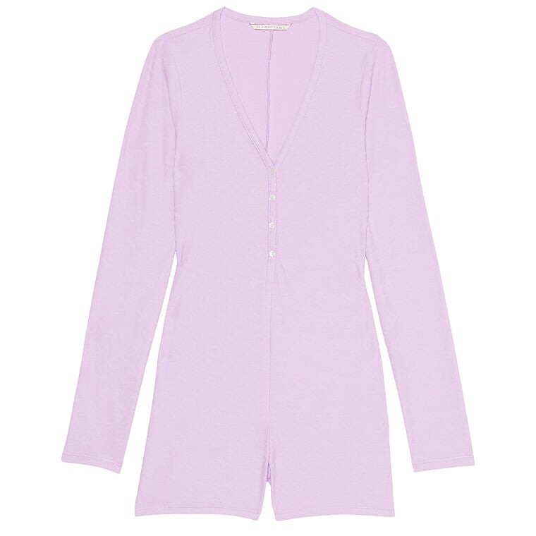 

Ночная рубашка Victoria's Secret Terrot Cotton Romper, фиолетовый