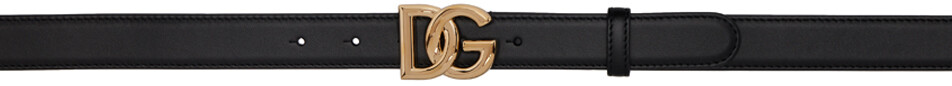 

Черный ремень с логотипом DG Dolce & Gabbana