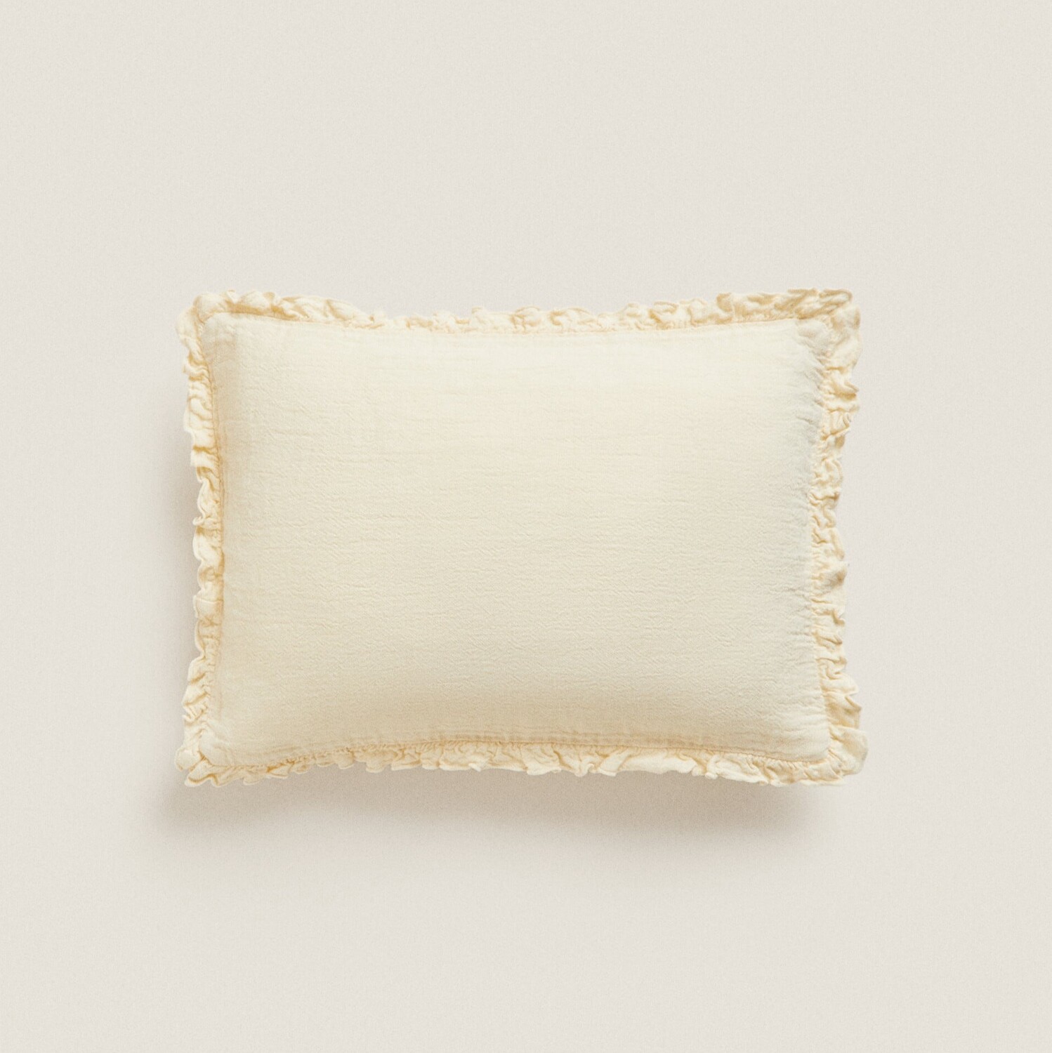 

Чехол на подушку Zara Home Washed Linen, желтый