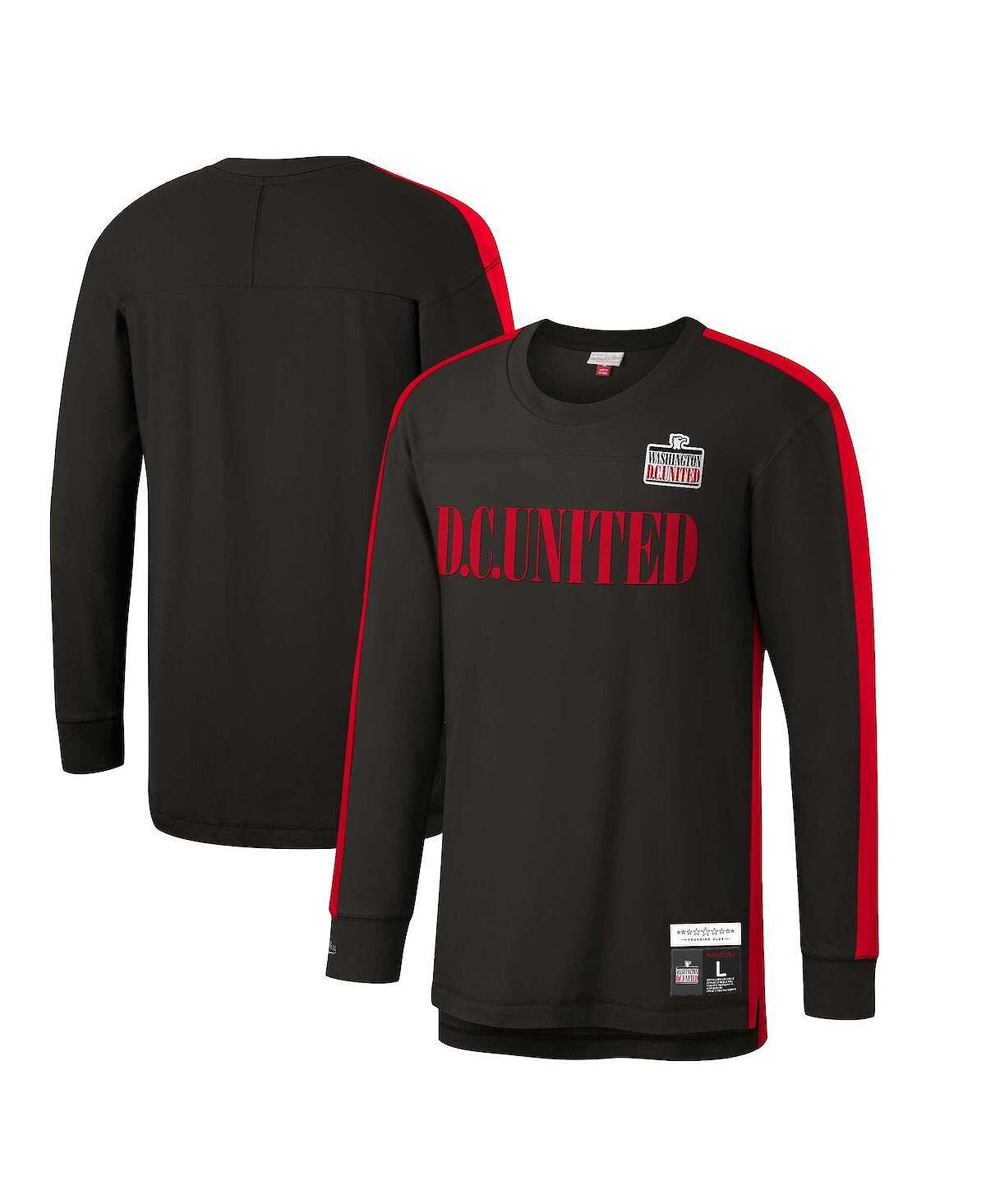 

Мужская черная футболка с длинным рукавом dc united once '96 Mitchell & Ness, черный