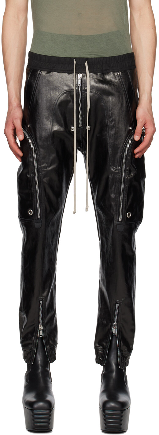 

Черные джинсовые брюки карго Bauhaus Rick Owens, Черный
