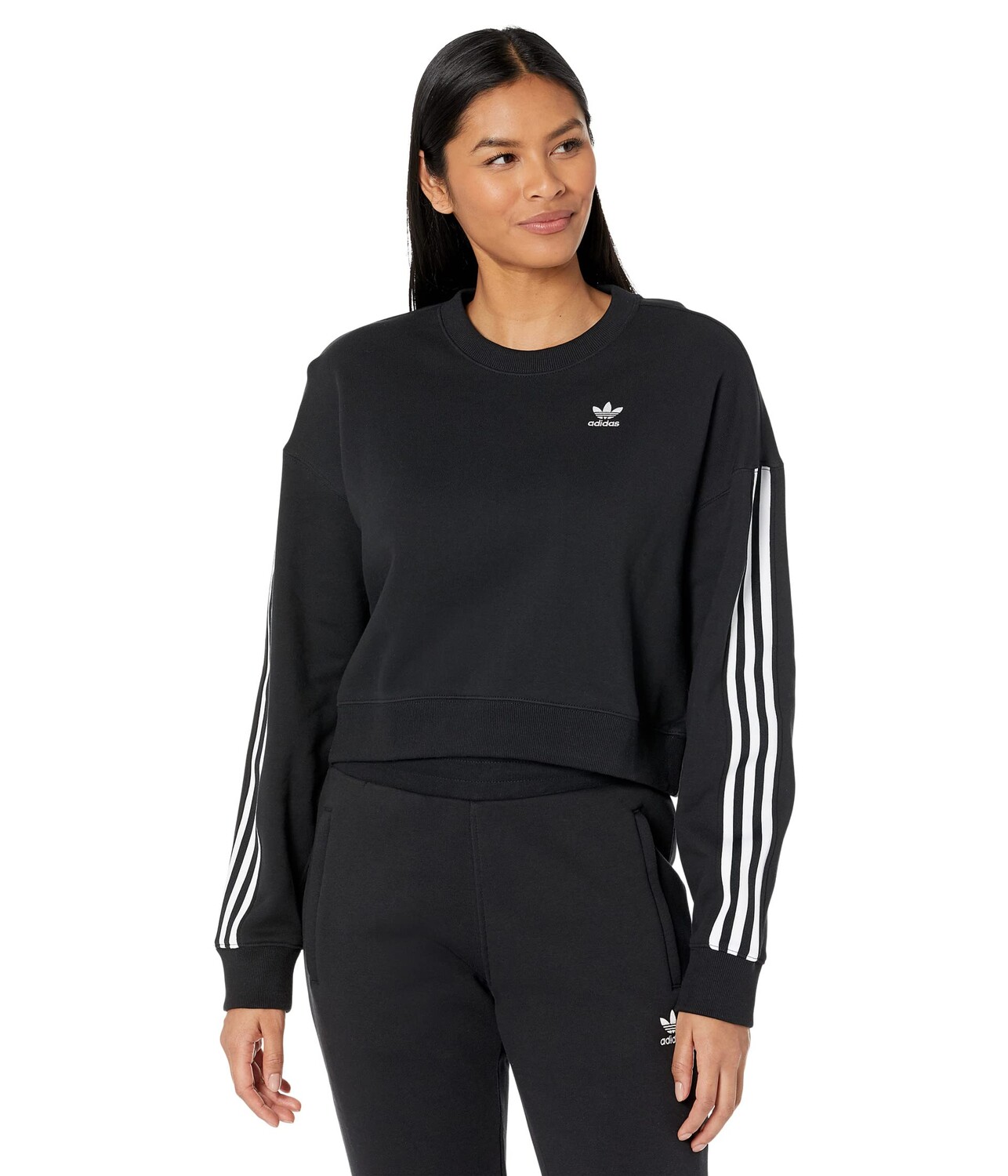 

Толстовка adidas Originals, 3-Stripes Crew Sweatshirt