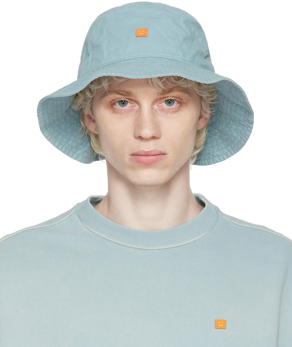 

Синяя панама с вышивкой Acne Studios