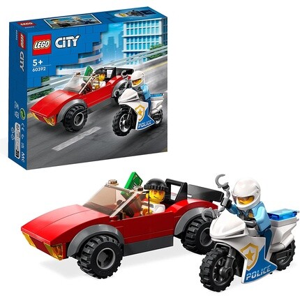 

Фигурка-конструктор Lego 60392 City гоночный автомобиль и полицейский мотоцикл