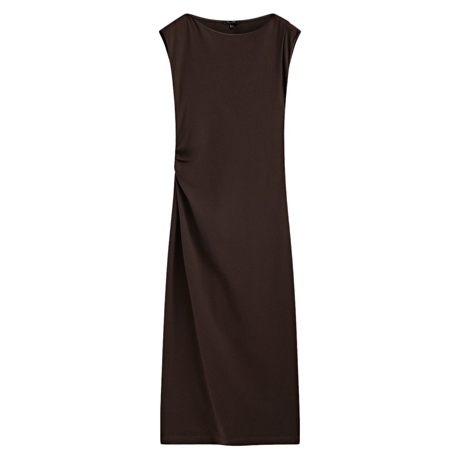 

Платье Massimo Dutti With Gathered Detail On The Side, коричневый