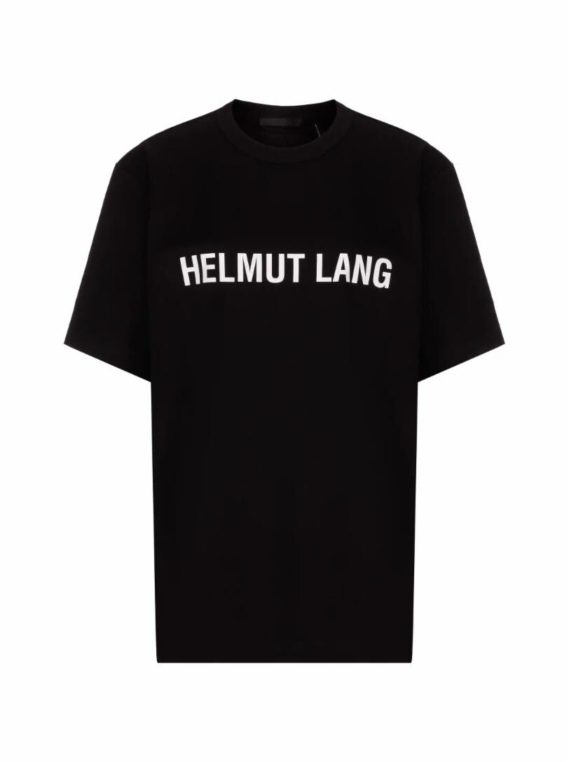 

Хлопковая футболка с логотипом Helmut Lang, Черный
