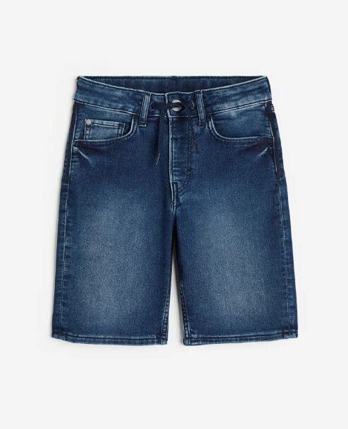 

Шорты облегающие H&M Super Soft Slim, темно-синий