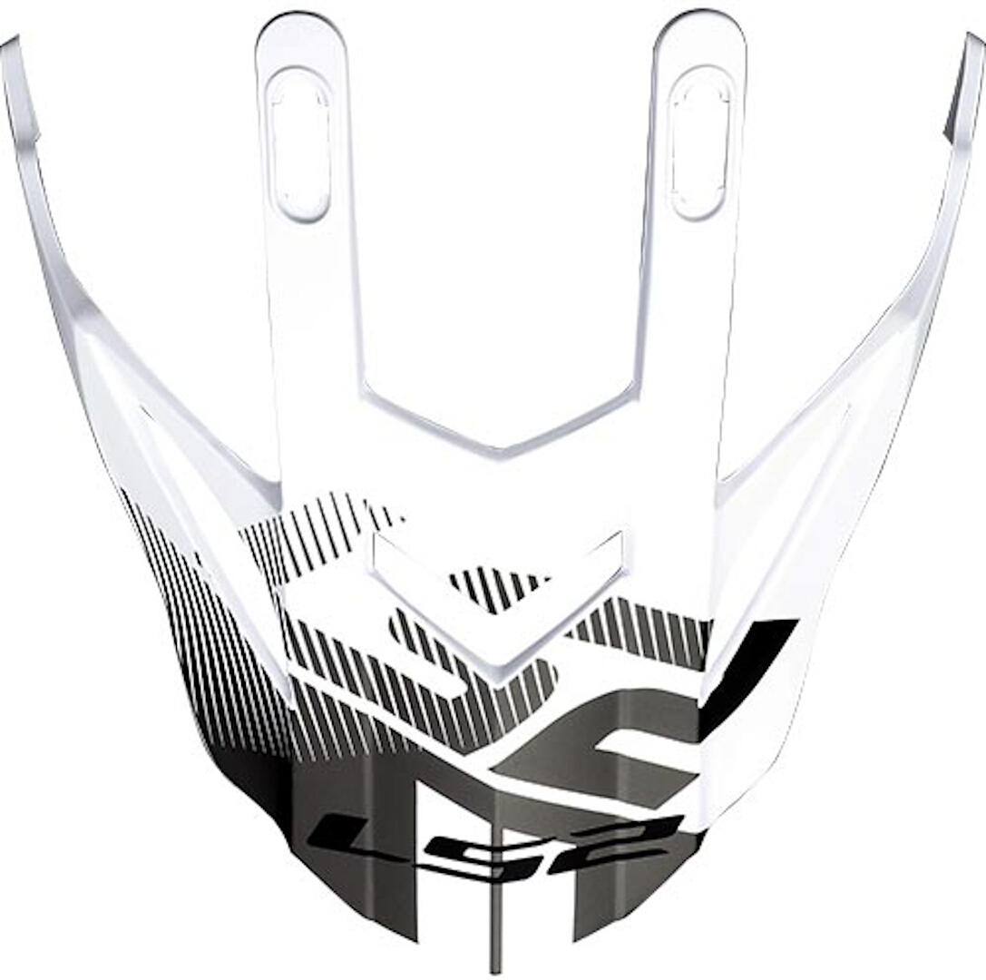 Пик LS2 MX436 Pioneer для шлема, бело-черный