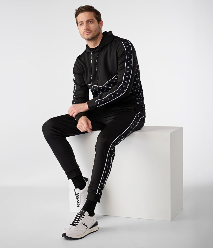 

Брюки с монограммой mini Karl Lagerfeld, черный