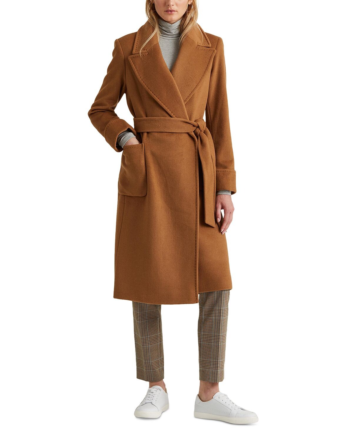 

Женское пальто с запахом из смесовой шерсти Lauren Ralph Lauren, мульти
