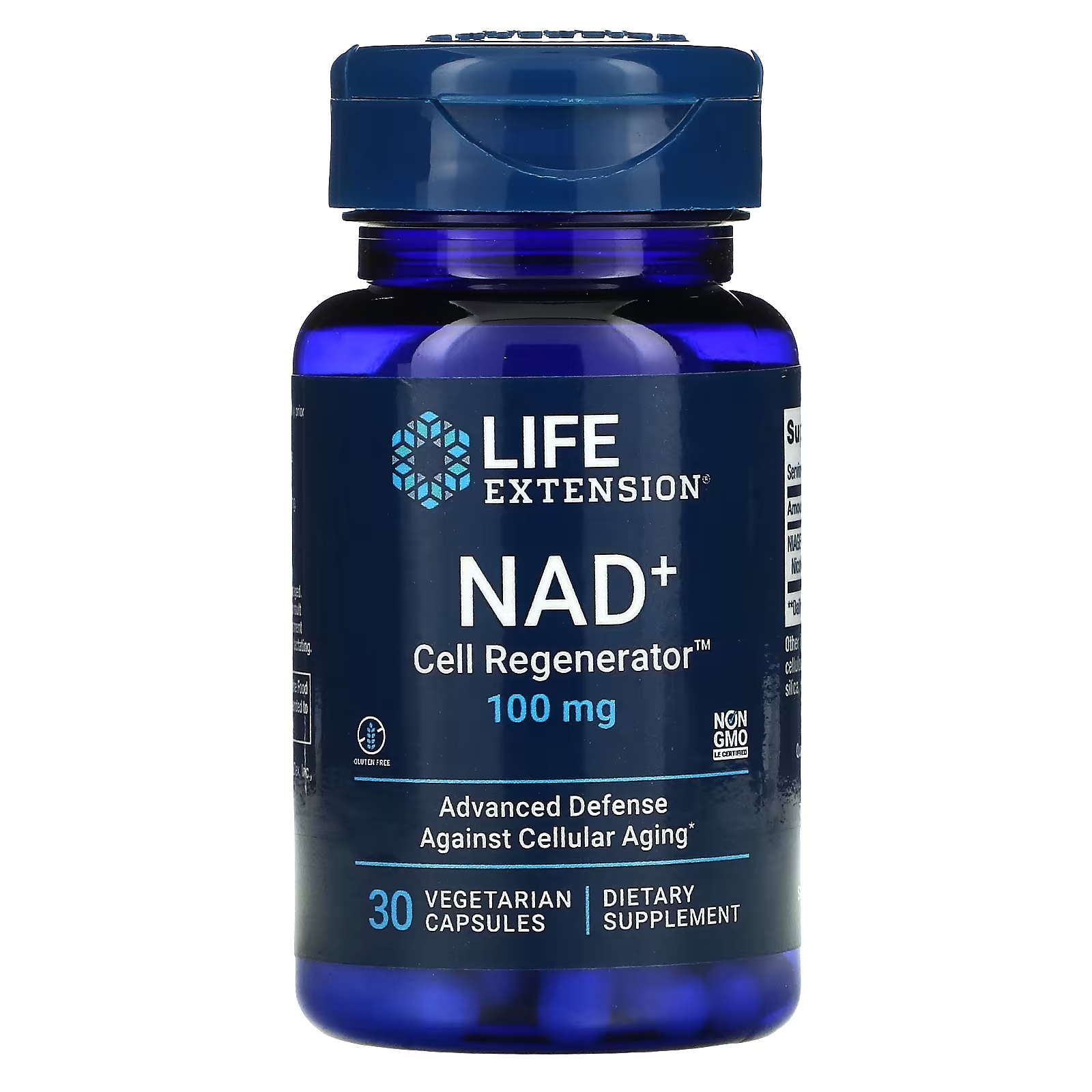 Регенератор НАД и Клеток Life Extension, 30 вегетарианских капсул life extension регенератор над и клеток 100 мг 30 вегетарианских капсул