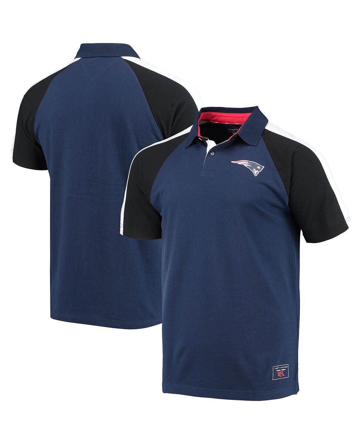 

Мужская темно-синяя, белая рубашка поло new england patriots holden с регланами Tommy Hilfiger, мульти