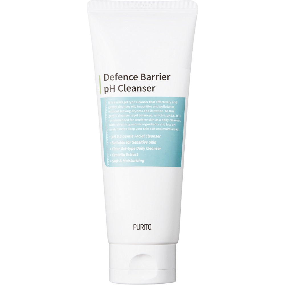 PURITO Defence Barrier pH Cleanser мягкий гель для умывания, восстанавливающий защитный барьер кожи pH 5,5 150мл