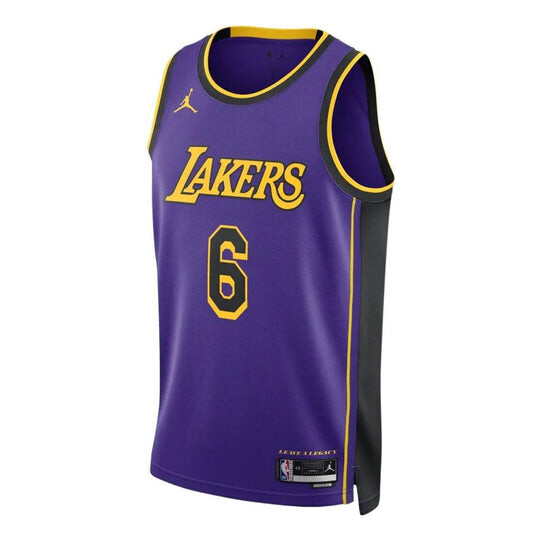 

Майка Nike Dri-FIT NBA Los Angeles Lakers Lebron James Statement Edition 2022/23 DO9530-505, фиолетовый