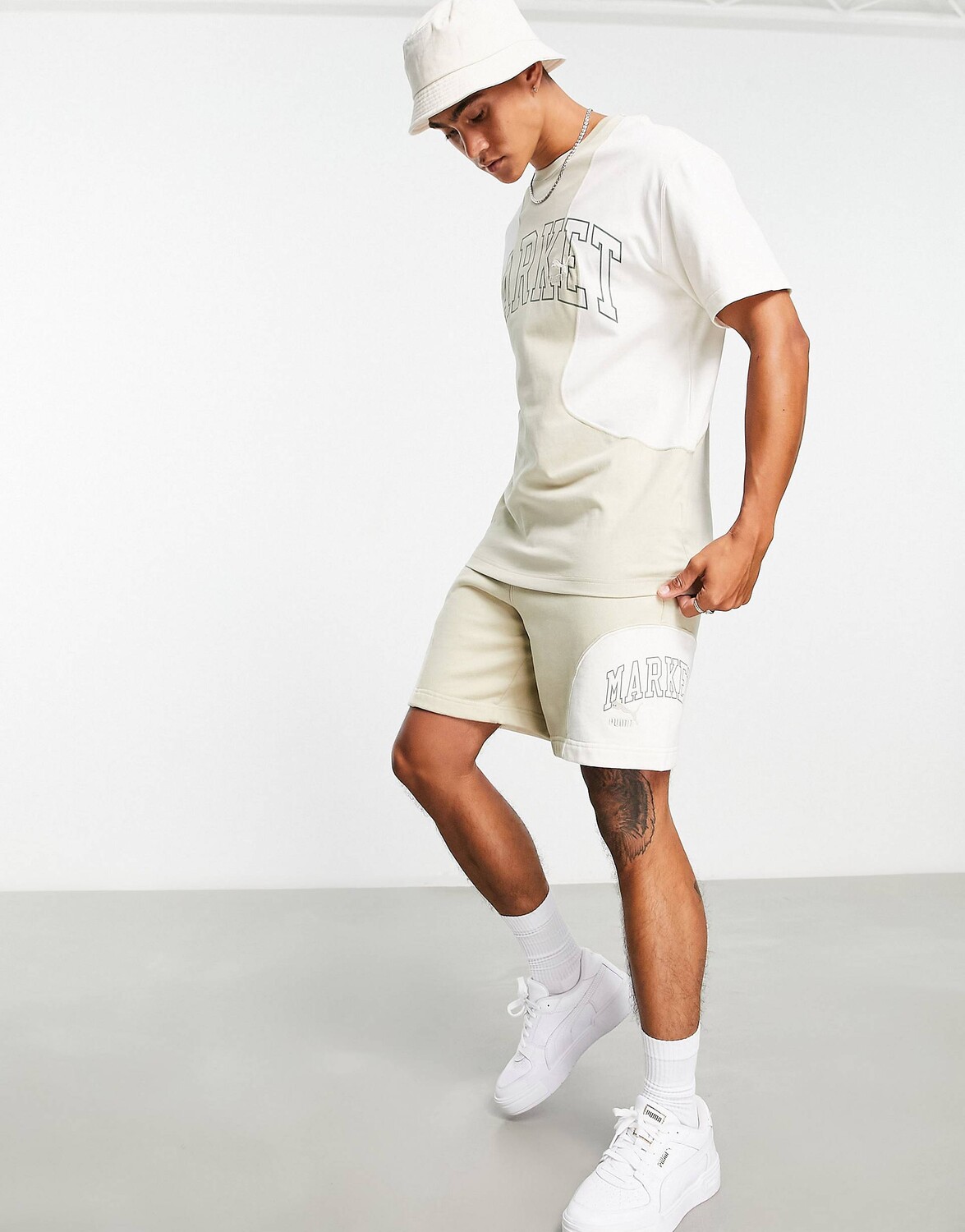 

Шорты кремового цвета мульти Puma