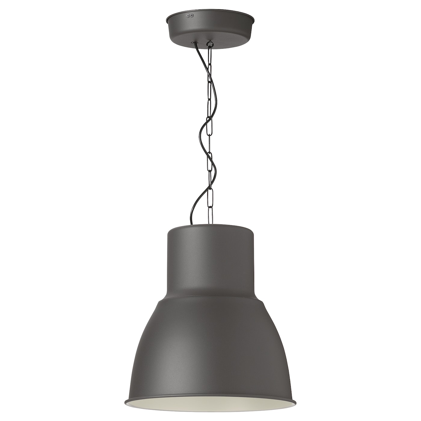 настенный светильник ikea hektar темно серый HEKTAR ХЕКТАР Подвесной светильник, темно-серый, 38 см IKEA