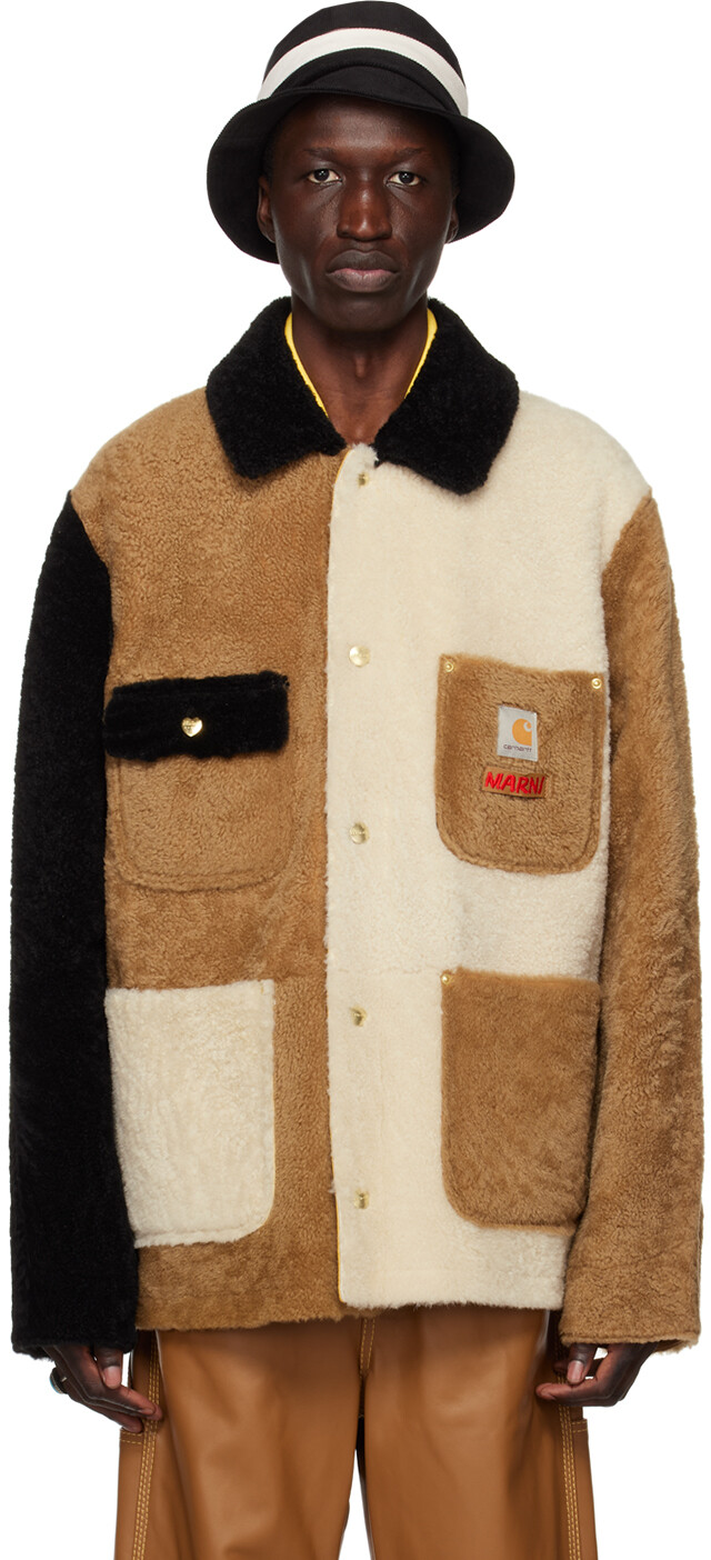 

Многоцветная двусторонняя дубленка Carhartt WIP Edition Marni