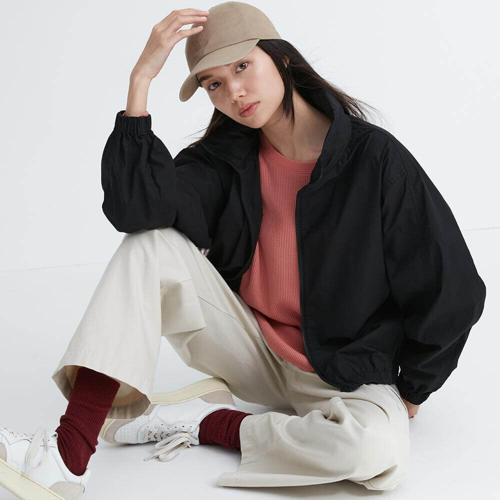 

Куртка из хлопка Uniqlo Loose, черный