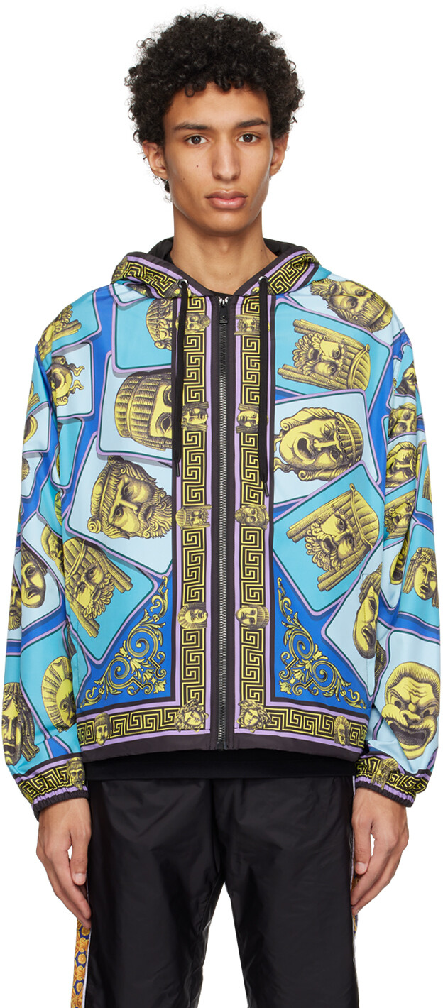 

Синяя спортивная куртка Le Maschere Versace