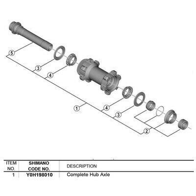

Втулка в сборе Shimano WH-RX570-TL-F12, черный / черный / черный